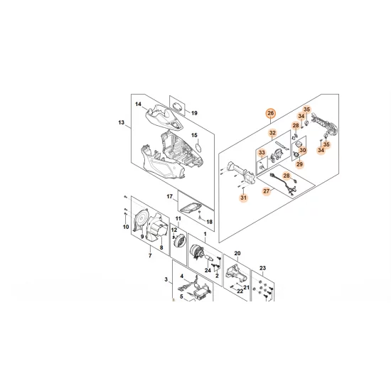 STIHL  Rękojeść manipulacyjna FA01 790 1320